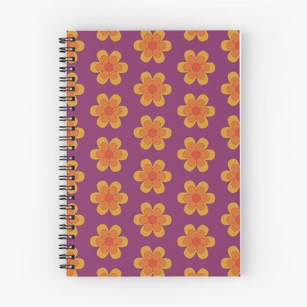 Artikelvorschau, Retro-Orange-Blume entworfen und verkauft von MadeByGeeClowes.
