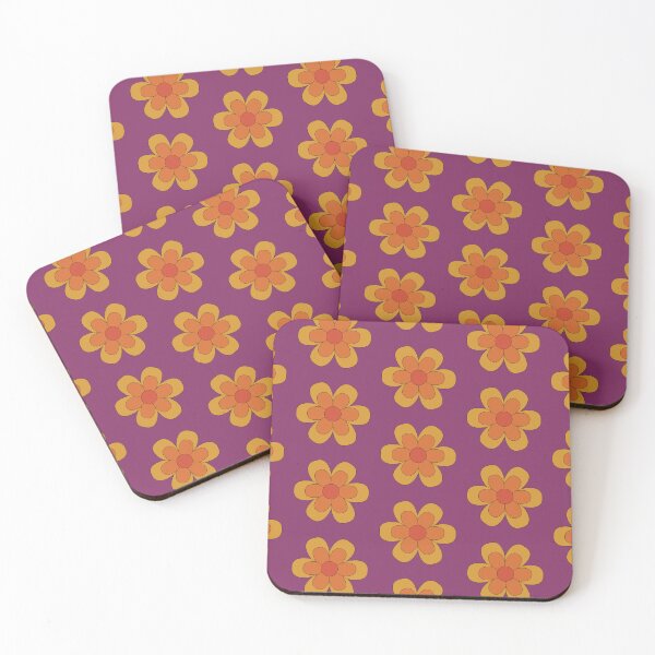 Artikelvorschau, Retro-Orange-Blume entworfen und verkauft von MadeByGeeClowes.