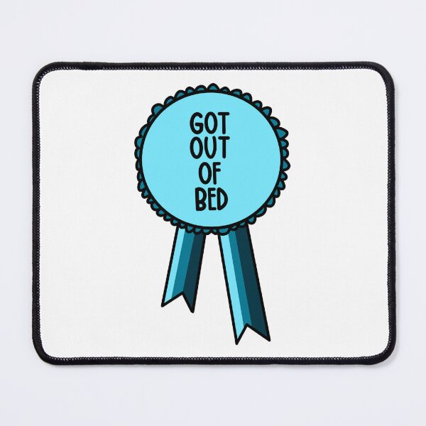 Item preview, Got Out Of Bed Today Ribbon Blue designed and sold by CJ Vanderbeek.