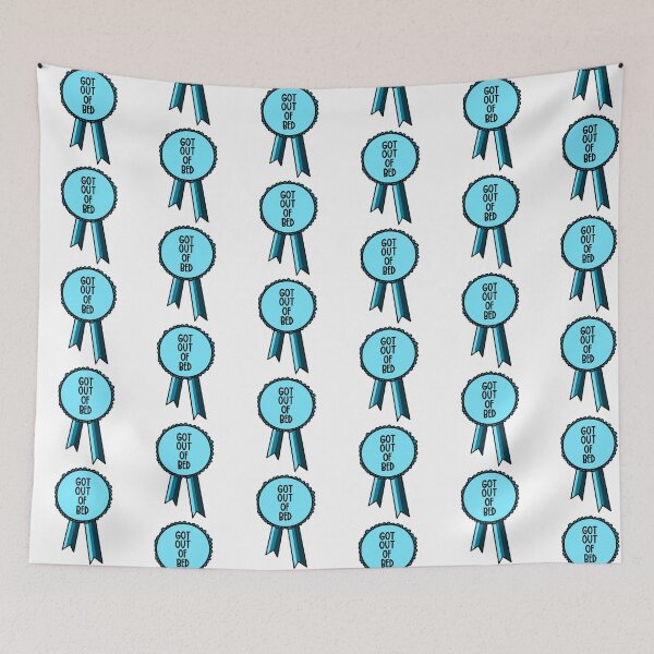 Item preview, Got Out Of Bed Today Ribbon Blue designed and sold by CJ Vanderbeek.