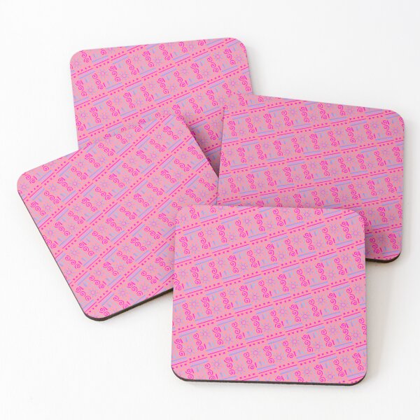 Item preview, Pink Blue Purple & Peach Tribal Symbols Consistent Collage designed and sold by Alchemy-A-La-G.
