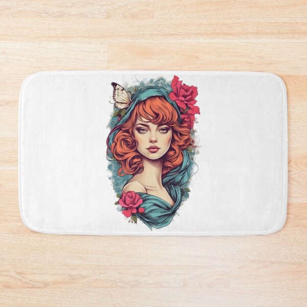 Item preview, Gril with roses designed and sold by david stigler.