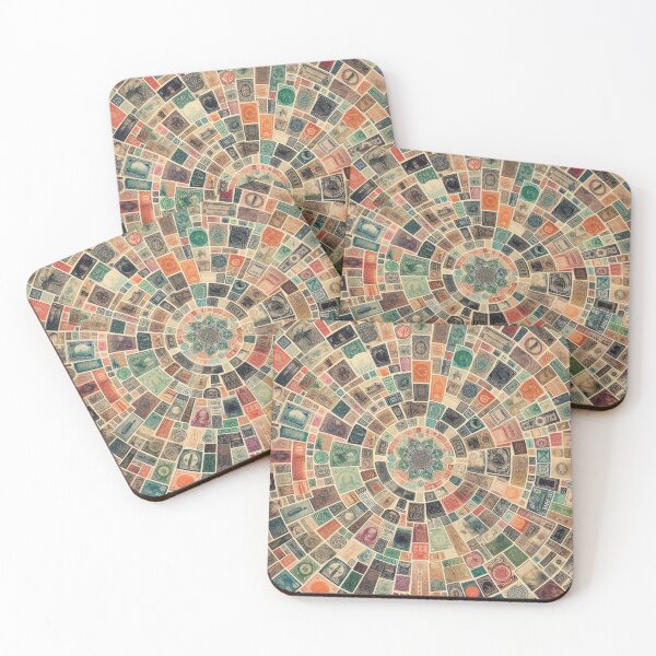 Item preview, Vintage Stamp Chronicles: Timeless Postage Patterns designed and sold by Rui Fernandes.