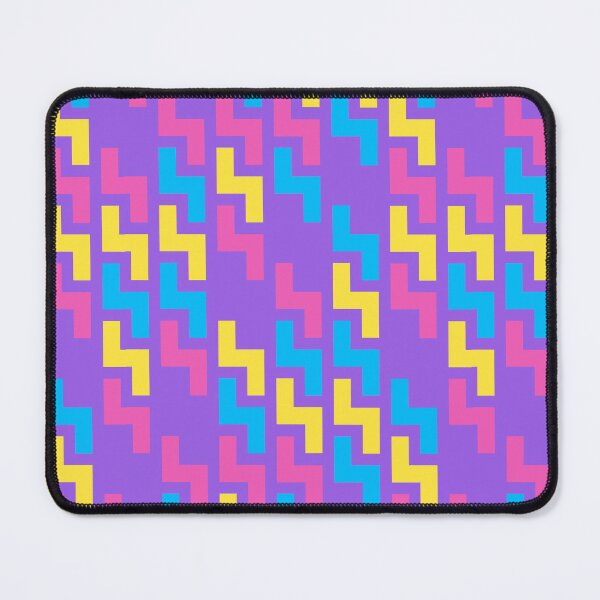 Item preview, Purple Colorful Tetris S Repeat Symbols Consistent Collage designed and sold by Alchemy-A-La-G.