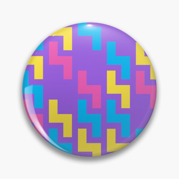 Item preview, Purple Colorful Tetris S Repeat Symbols Consistent Collage designed and sold by Alchemy-A-La-G.