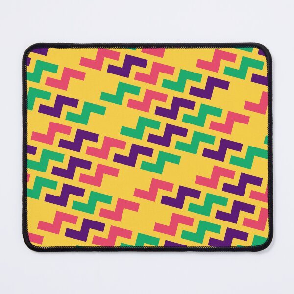 Item preview, Yellow Colorful Tetris S Repeat Symbols Consistent Collage designed and sold by Alchemy-A-La-G.