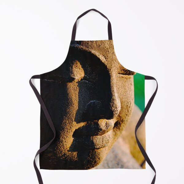 Item preview, Green lava stone face of Buddha statue designed and sold by Michael Brewer.