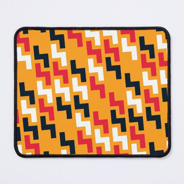 Item preview, Orange Colorful Tetris S Repeat Symbols Consistent Collage designed and sold by Alchemy-A-La-G.