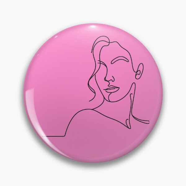 Item preview, Line Art: A Minimalist Portrait of a Woman’s Face designed and sold by Pickmash.