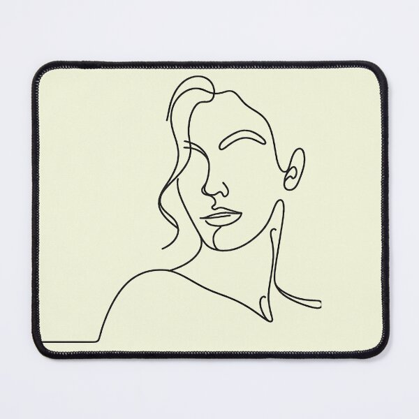 Item preview, Line Art: A Minimalist Portrait of a Woman’s Face designed and sold by Pickmash.