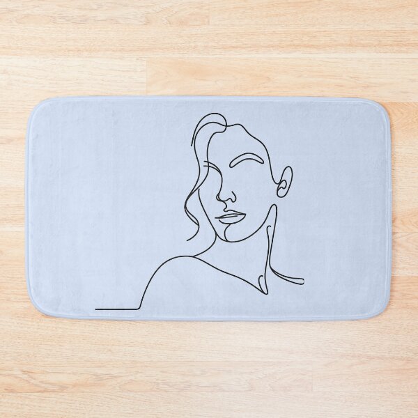 Item preview, Line Art: A Minimalist Portrait of a Woman’s Face designed and sold by Pickmash.
