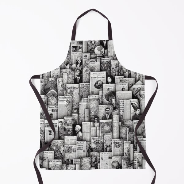 Item preview, Newsprint Nostalgia: Vintage Newspaper Collage designed and sold by Rui Fernandes.