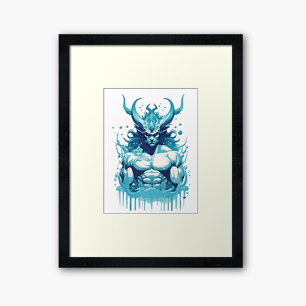Item preview, Ice Blue Demon Hunk designed and sold by ProudlyTogether.