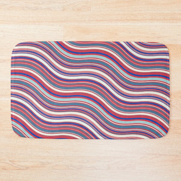 Item preview, Pink Grey Blue & White Parallel Waves Consistent Collage designed and sold by Alchemy-A-La-G.
