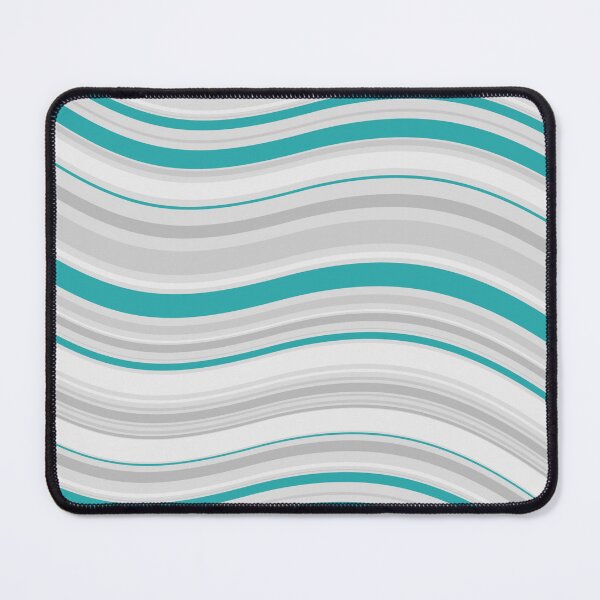 Item preview, Teal Green Grey & White Parallel Waves Consistent Collage designed and sold by Alchemy-A-La-G.