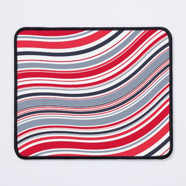 Item preview, Black Red Grey & White Parallel Waves Consistent Collage designed and sold by Alchemy-A-La-G.