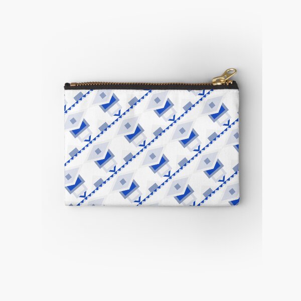 Item preview, Grey Blue & White Moroccan Geometry Symbols Consistent Collage designed and sold by Alchemy-A-La-G.