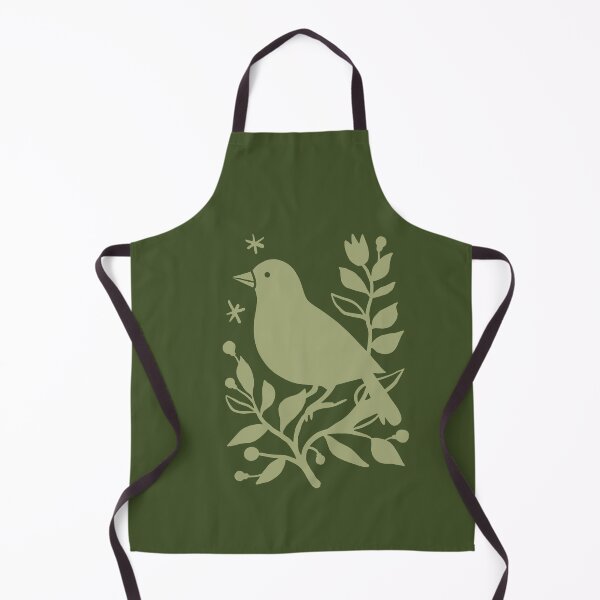 Item preview, Spring bird silhouette in forest green designed and sold by Miss-Belle.