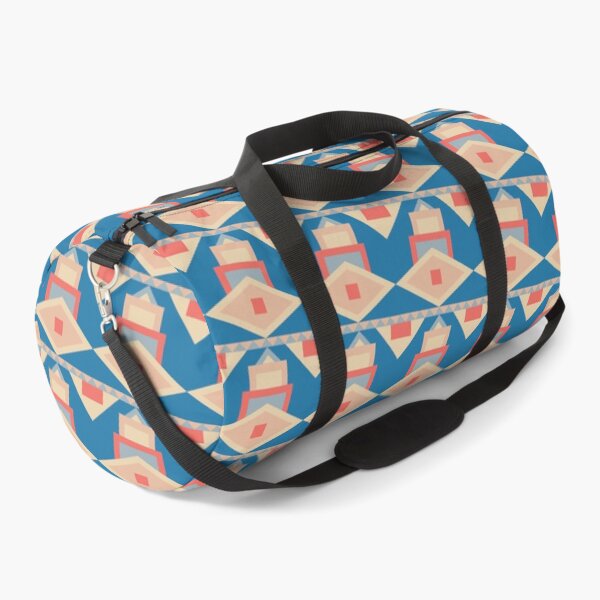 Item preview, Peach & Blue Moroccan Style Geometry Symbols Consistent Collage designed and sold by Alchemy-A-La-G.