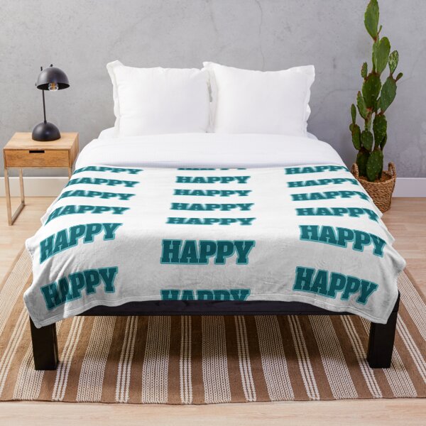 Aperçu de l'œuvre Heureux en turquoise créée et vendue par Nelli Designz.