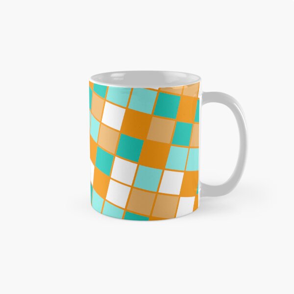 Item preview, Orange Green & White Square Cube Blocks Consistent Collage designed and sold by Alchemy-A-La-G.