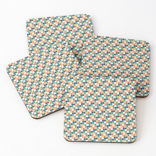 Item preview, Rainbow Bright Colors Square Cube Blocks Consistent Collage designed and sold by Alchemy-A-La-G.