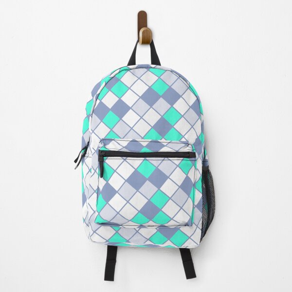 Item preview, Teal Green Grey & White Square Cube Blocks Collage designed and sold by Alchemy-A-La-G.