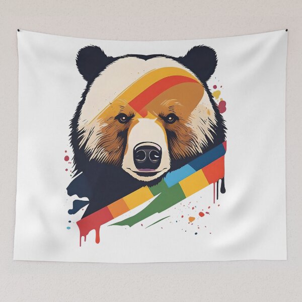 Item preview, Gay Pride Bear designed and sold by ProudlyTogether.