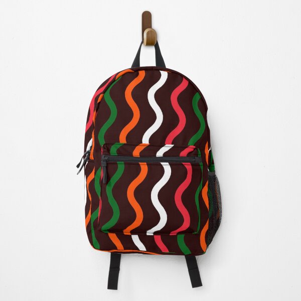 Item preview, Red Green Orange & Brown Curly Waves Consistent Collage designed and sold by Alchemy-A-La-G.