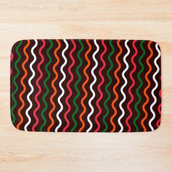 Item preview, Red Green Orange & Brown Curly Waves Consistent Collage designed and sold by Alchemy-A-La-G.
