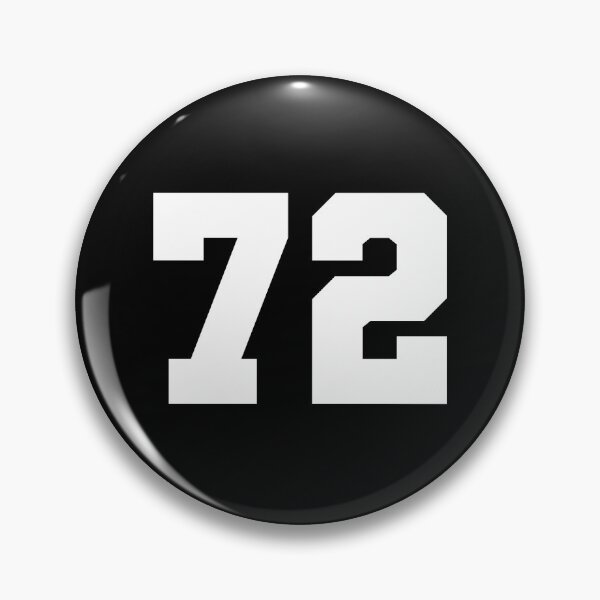 Item preview, 72, seventy-two, white, soccer league designed and sold by Numbers-Art.
