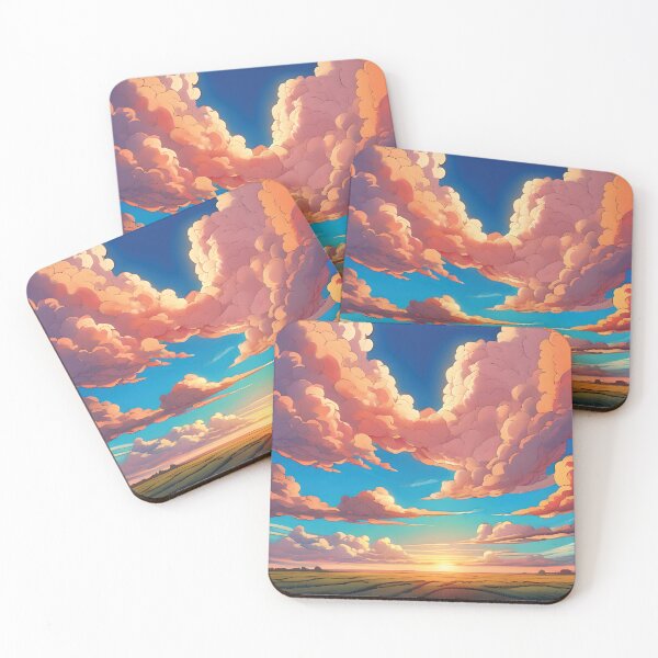 Item preview, Orange Anime Clouds designed and sold by Jin-Ai.