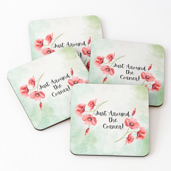 Item preview, Just Around the Corner, Red Poppies designed and sold by GiftableGems.