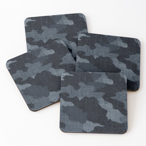 Item preview, Canvas Camouflage #3 Black & White - Blue designed and sold by Gert Street.