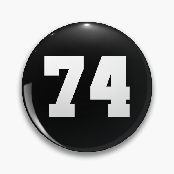 Item preview, 74, seventy-four, white, soccer league designed and sold by Numbers-Art.