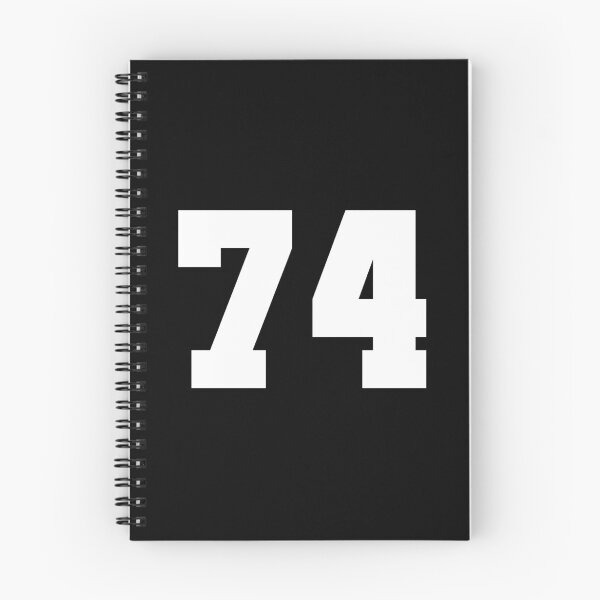 Item preview, 74, seventy-four, white, soccer league designed and sold by Numbers-Art.