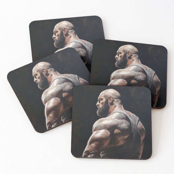 Item preview, Muscle Bear Oil Painting designed and sold by BeautyofMasc.