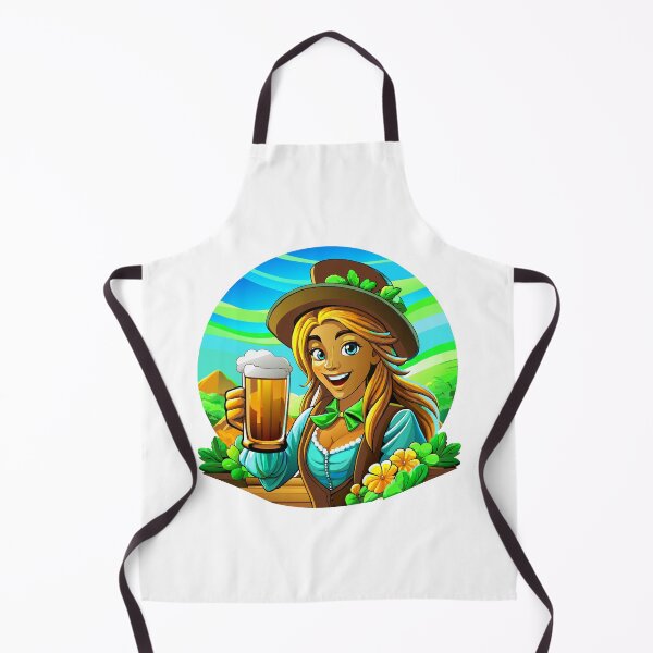 Item preview, Cheerful Irish Maiden Beer Toast Sticker designed and sold by DreamStore66.