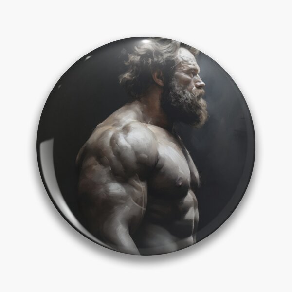 Artikelvorschau, Muscle Bear Oil Painting entworfen und verkauft von BeautyofMasc.