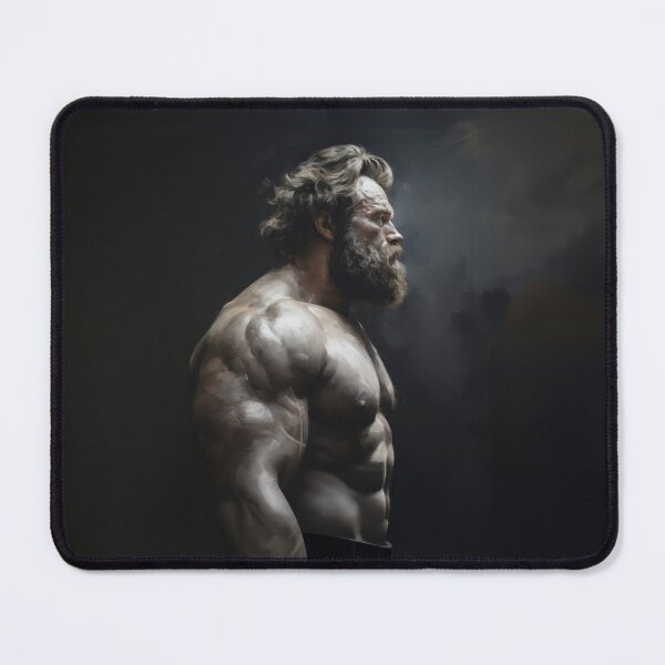 Item preview, Muscle Bear Oil Painting designed and sold by BeautyofMasc.