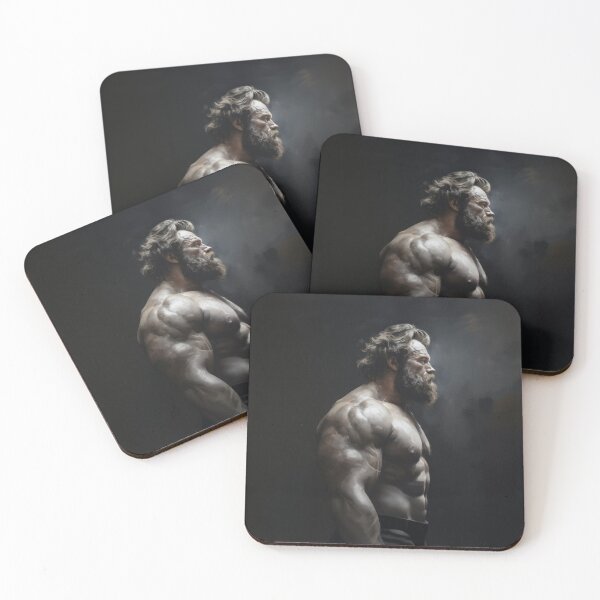 Item preview, Muscle Bear Oil Painting designed and sold by BeautyofMasc.