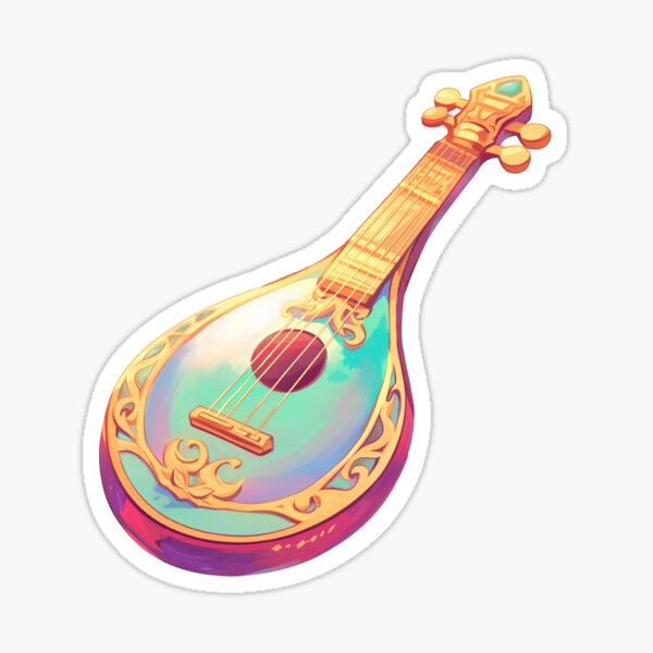Item preview, Bard Lute | Plain  designed and sold by SapphireJuice.