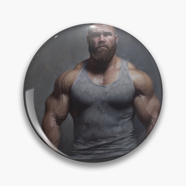 Artikelvorschau, Muscle Bear Oil Painting entworfen und verkauft von BeautyofMasc.