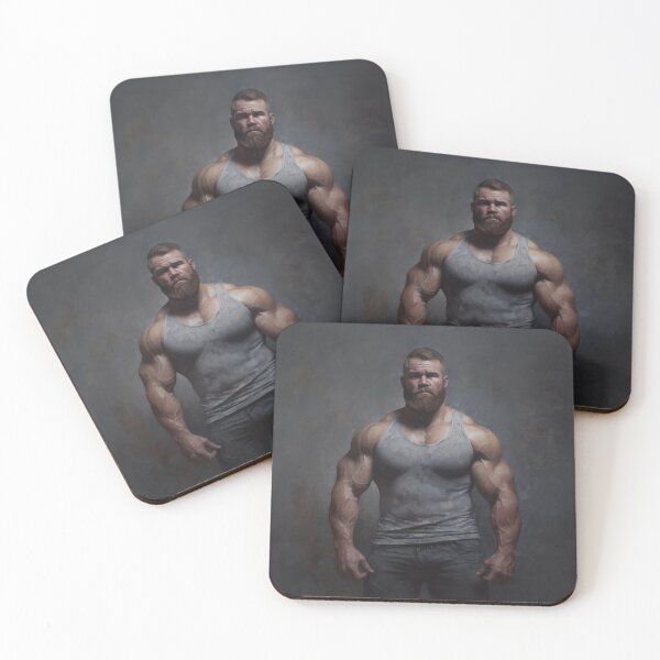 Item preview, Muscle Bear Oil Painting designed and sold by BeautyofMasc.