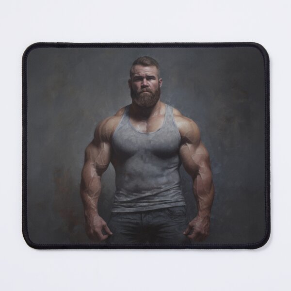 Item preview, Muscle Bear Oil Painting designed and sold by BeautyofMasc.