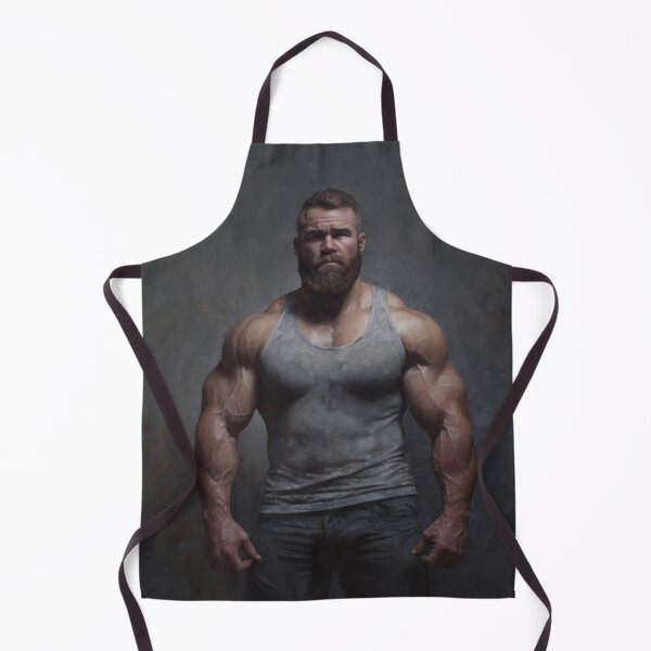 Item preview, Muscle Bear Oil Painting designed and sold by BeautyofMasc.