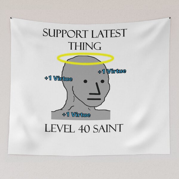 Item preview, NPC Wojak Meme virtue signal harder designed and sold by AnutherNPC.