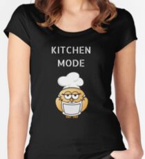 Funny kitchen mode design Women's Fitted Scoop T-Shirt