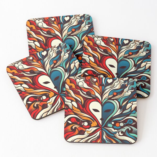 Item preview, Harmony Unveiled: Creative Duality Fabric designed and sold by Rui Fernandes.