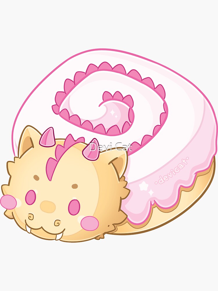 Thumbnail 3 of 3, Sticker, Strawberry Dragon Roll • 2024 designed and sold by devicatoutlet.